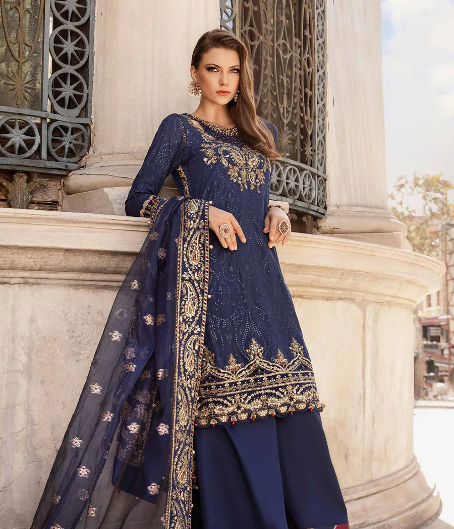 Maria B Navy Blue Oganza (AY0027)